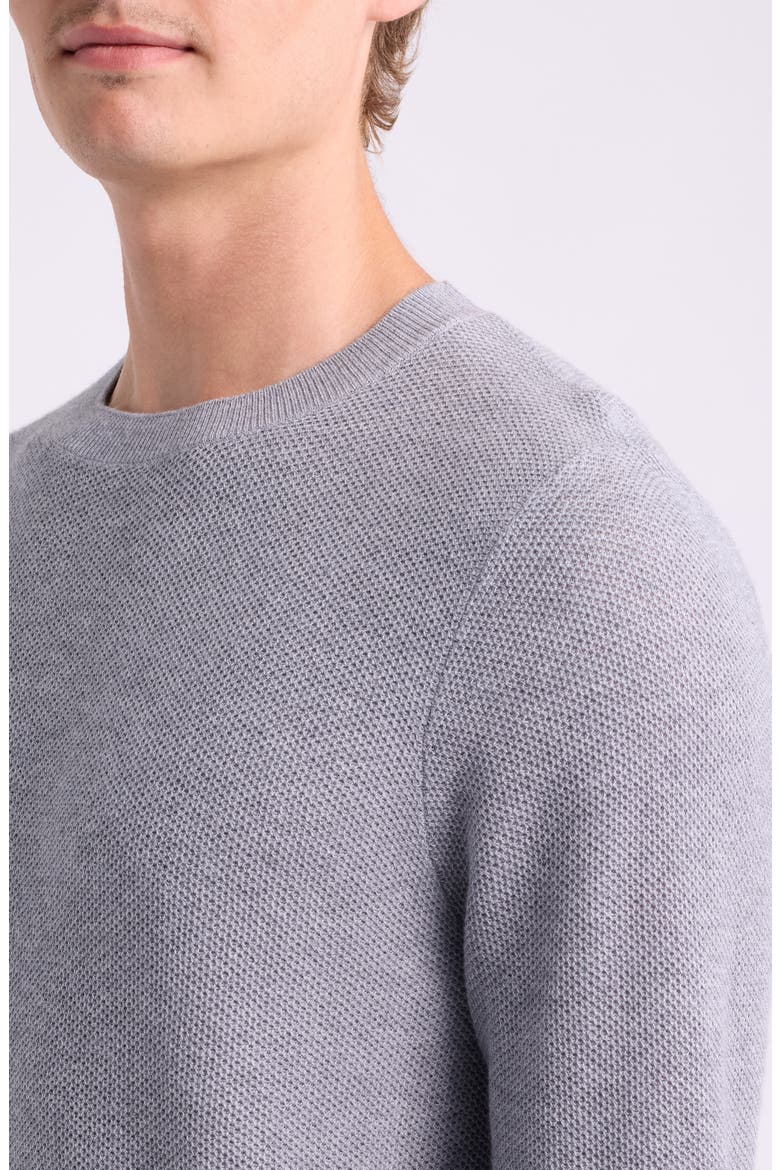 Cotton & Cashmere Sweater, Alternate, color, GREY DECEMBER HEATHER