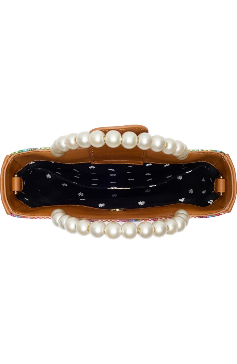 Lele Sadoughi Mini Maya Raffia Tote, Alternate, color, Picnic Plaid