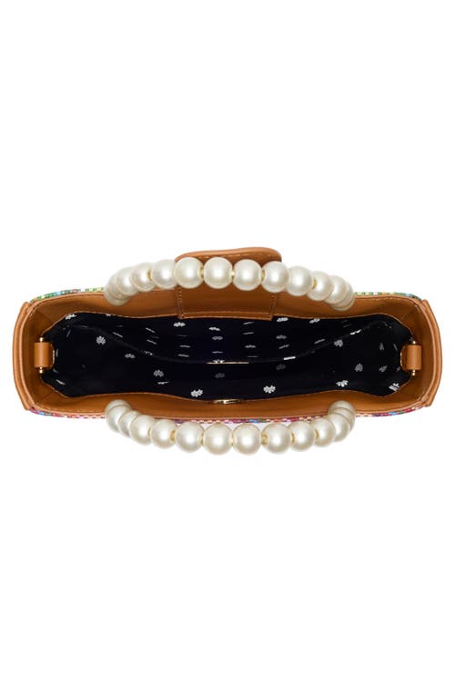 Lele Sadoughi Mini Maya Raffia Tote In Multi