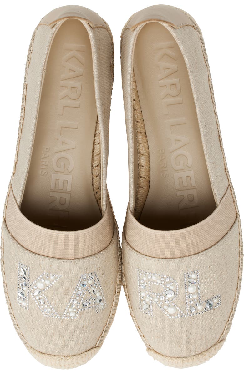 KARL LAGERFELD PARIS Manika Espadrille Slip-On Sneaker, Alternate, color,