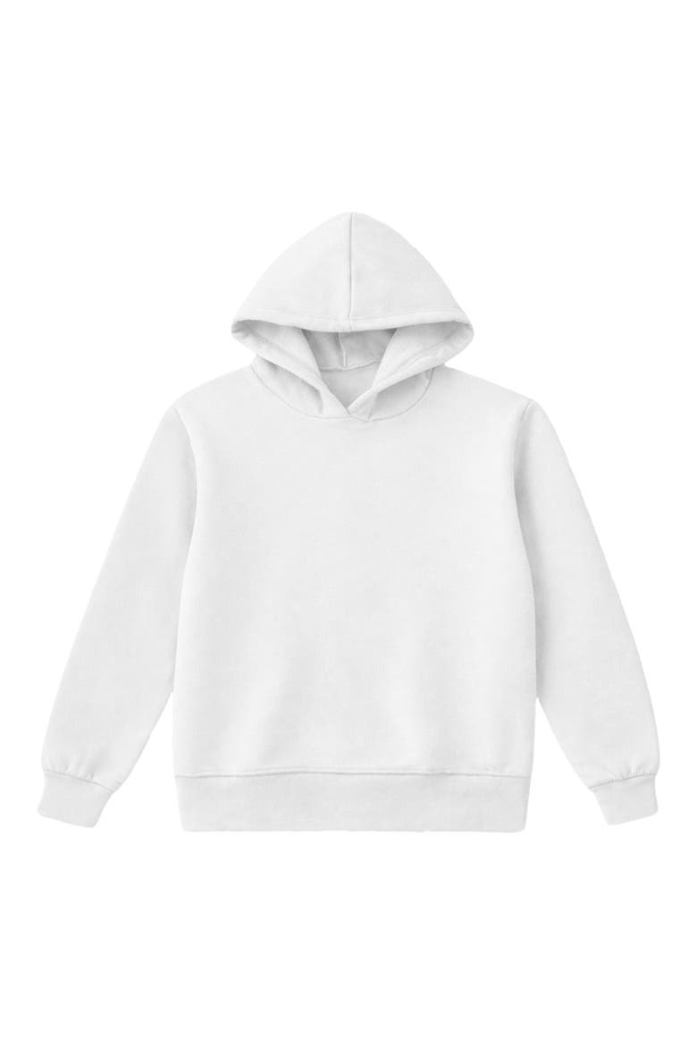 Kids' Cloudsoft Everyday Hoodie, Main, color, IVORY GINGHAM