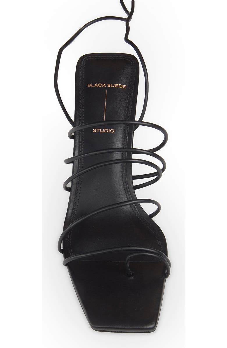 BLACK SUEDE STUDIO Navi Ankle Wrap Stiletto, Alternate, color,