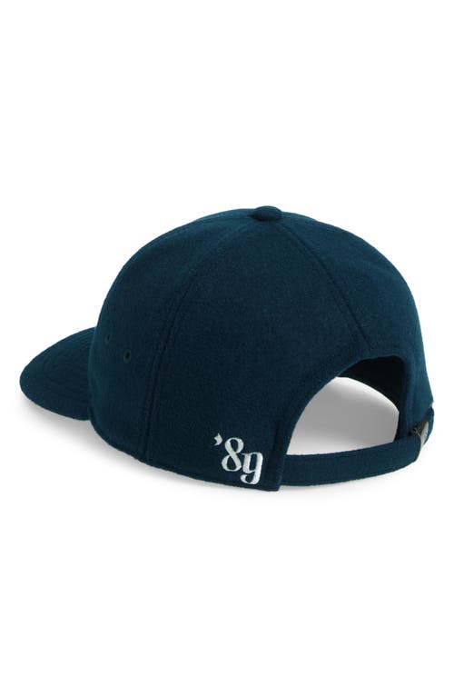 Carhartt Work In Progress Greatest Hits Logo Wool Blend Baseball Cap In Blue