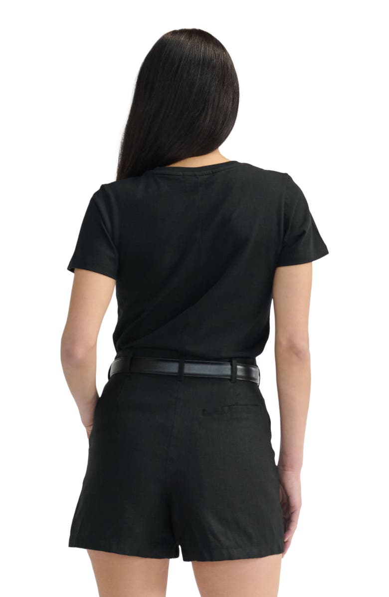 Almina Concept Short Sleeve Tee, Alternate, color, Black