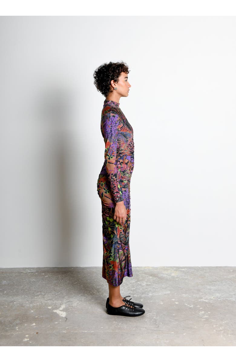 Untitled in Motion Alonia Jersey Ruched Midi Dress, Alternate, color, Horae