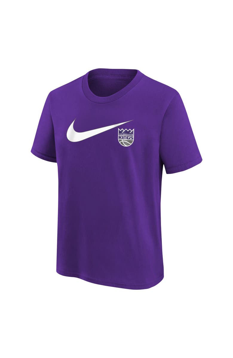 Nike Youth Nike Purple Sacramento Kings Swoosh T-Shirt, Alternate, color, 