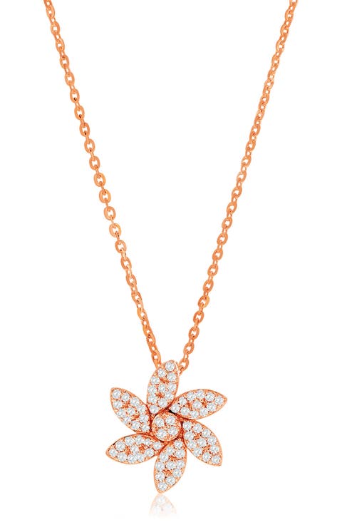 Pavé Diamond Swirl Pendant Necklace