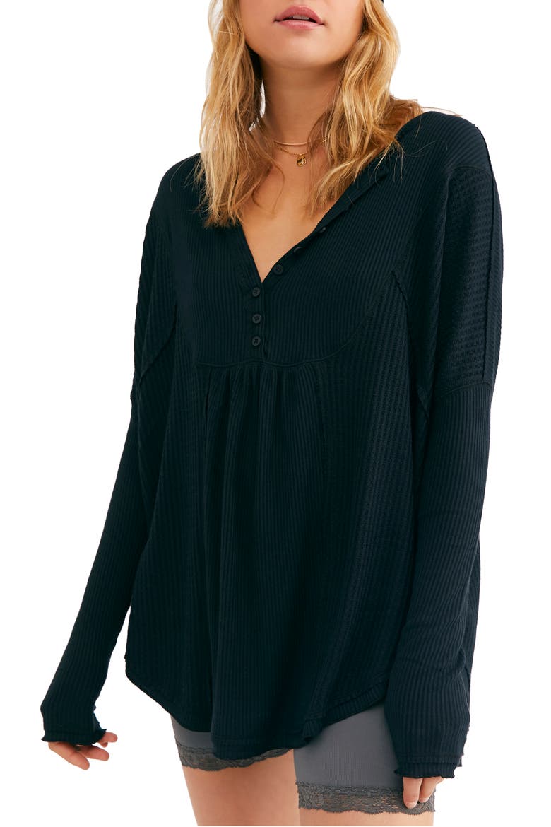 Leo Henley Tee, Main, color, BLACK