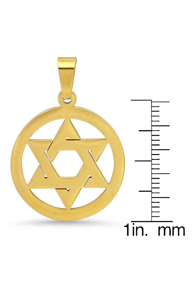 Star of David Pendant, Alternate, color, GOLD