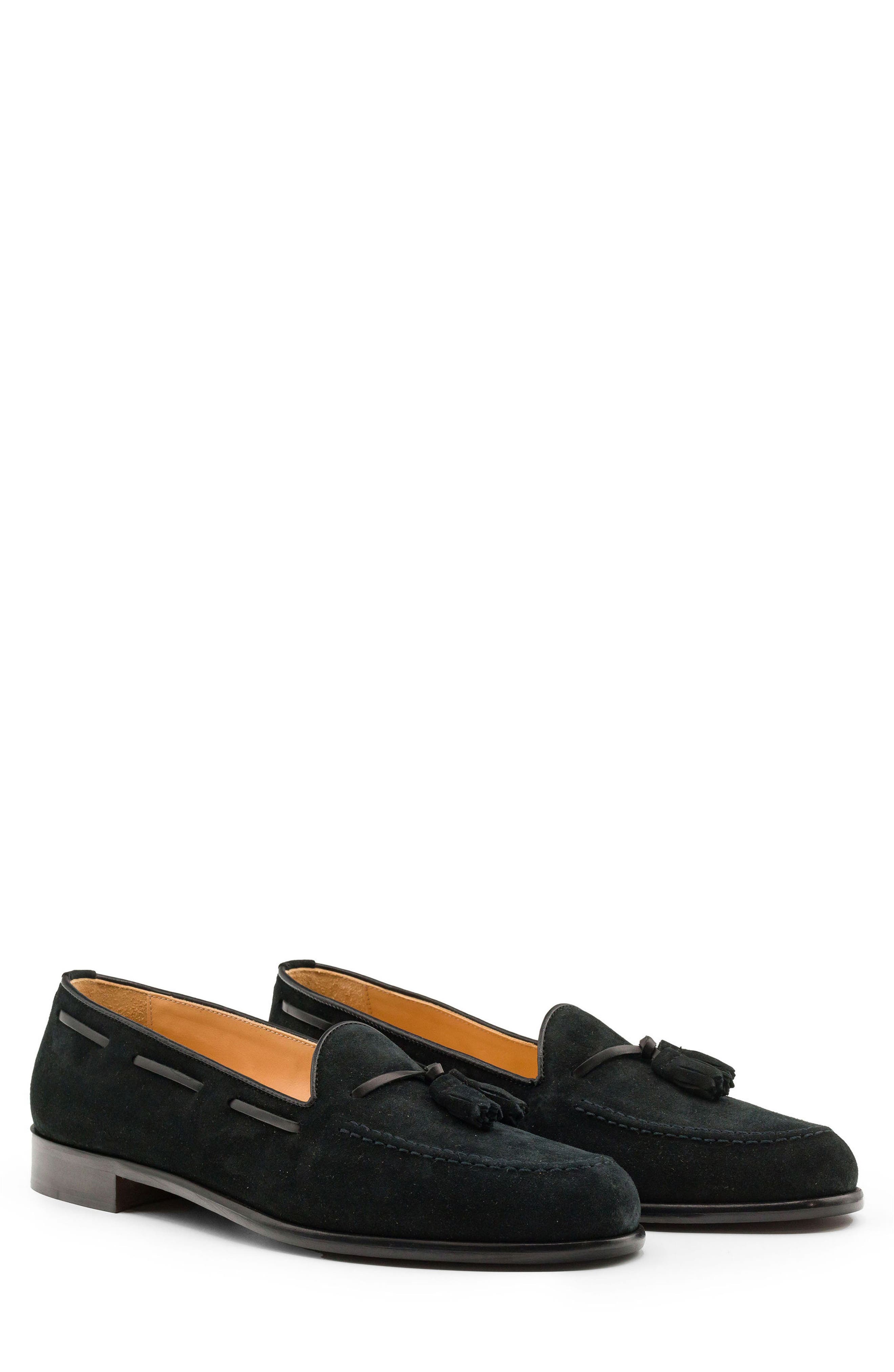 Zelli Italia Franco Tassel Loafer, Alternate, color, Black