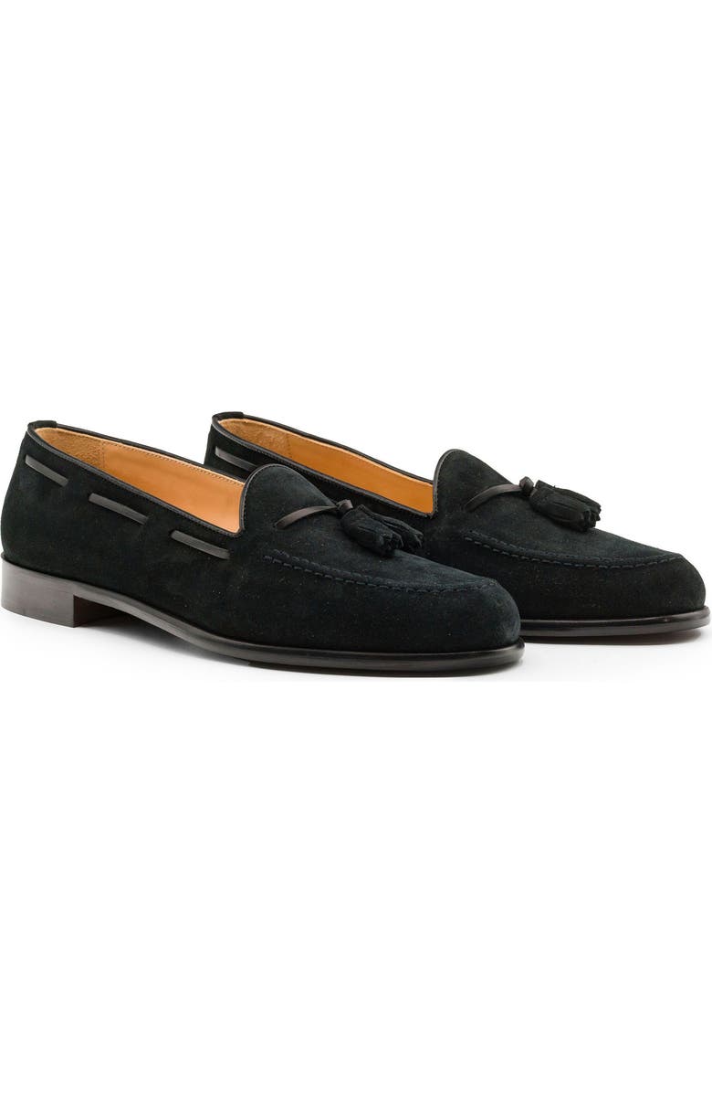 Zelli Italia Franco Tassel Loafer, Alternate, color, Black