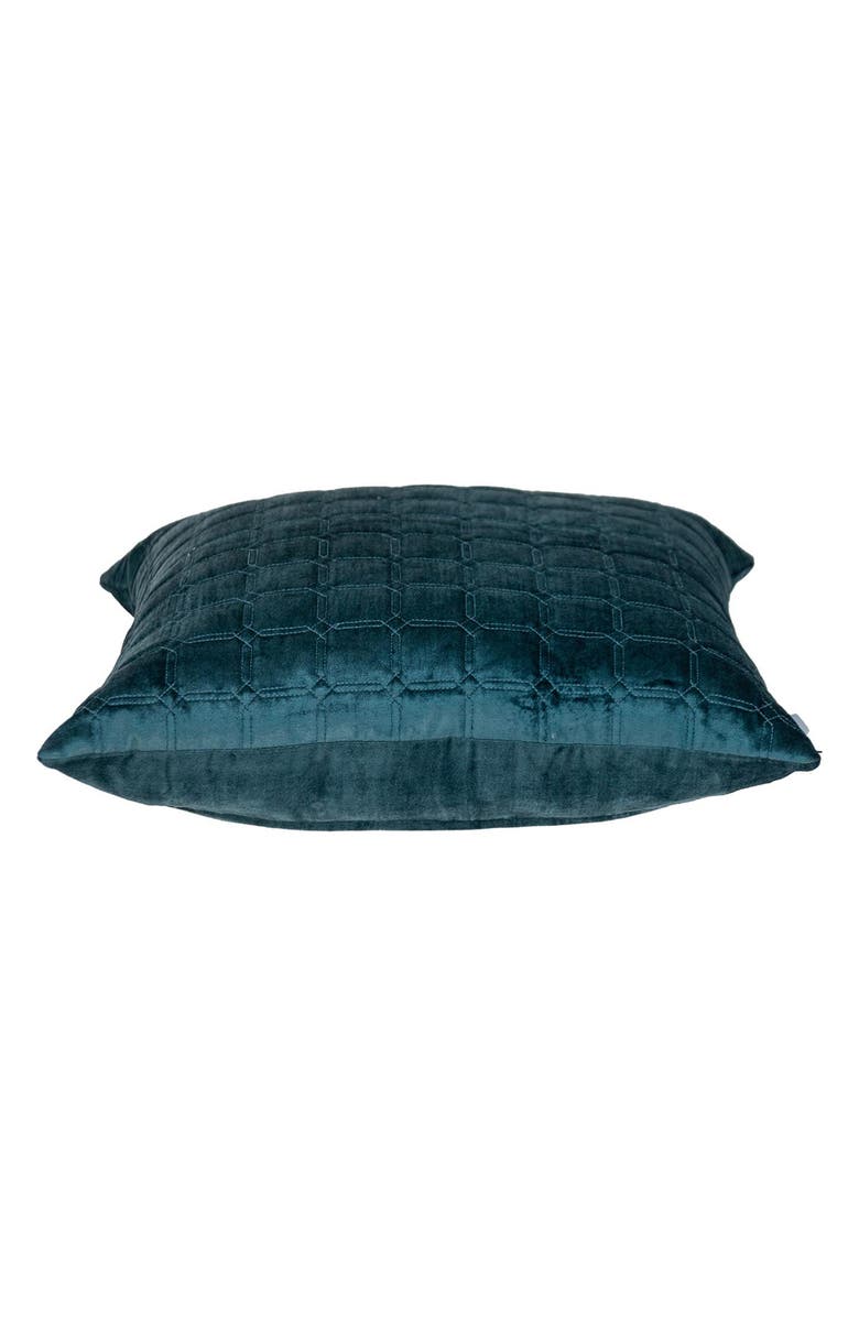 PARKLAND COLLECTION Marrisa Quilted Throw Pillow, Alternate, color, Teal