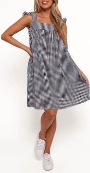 Petal & Pup Nola Check Sleeveless Minidress