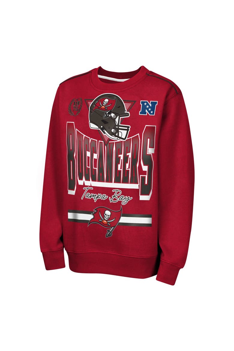 Youth Outerstuff  Red Tampa Bay Buccaneers Run & Gun Fleece Sweatshirt, Alternate, color, Red