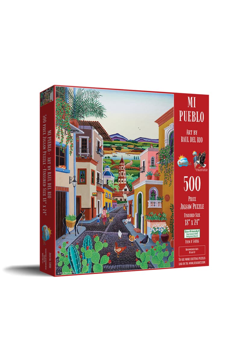 My Village 500 piece Jigsaw Puzzle for Adults, Main, color, Multicolor