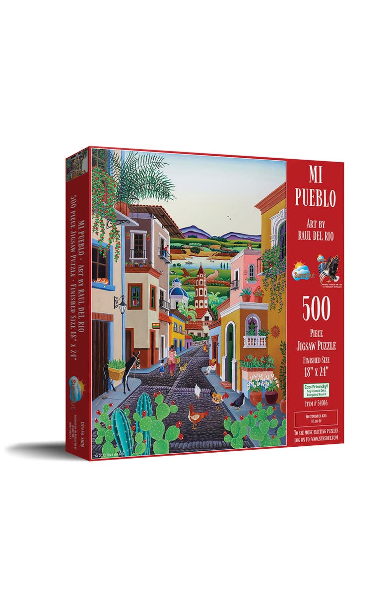 Sunsout My Village 500 piece Jigsaw Puzzle for Adults, Main, color, Multicolor
