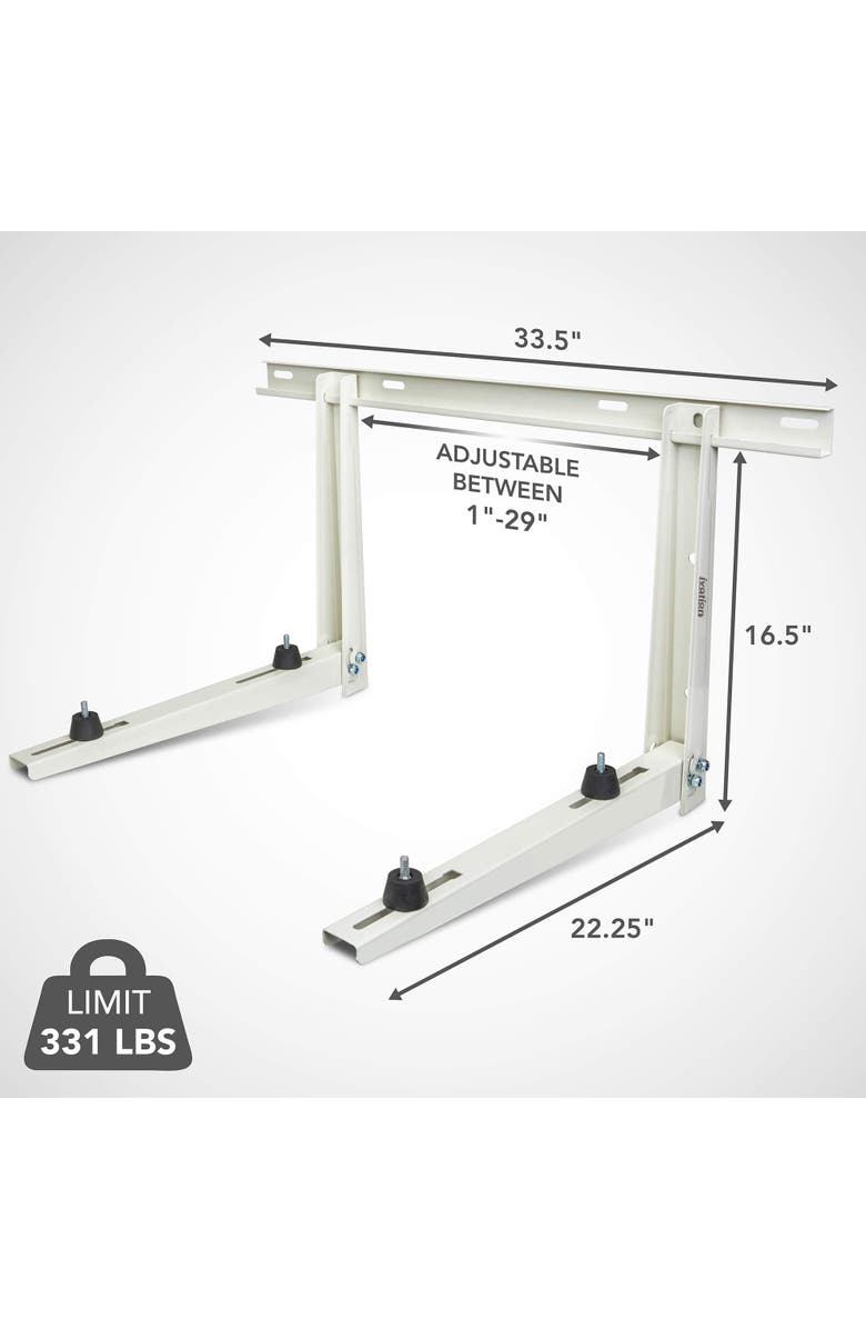 Ivation Outdoor Split Air Conditioner Bracket, Heavy-Duty Wall Mounting Universal AC Support Bracket, Alternate, color, 