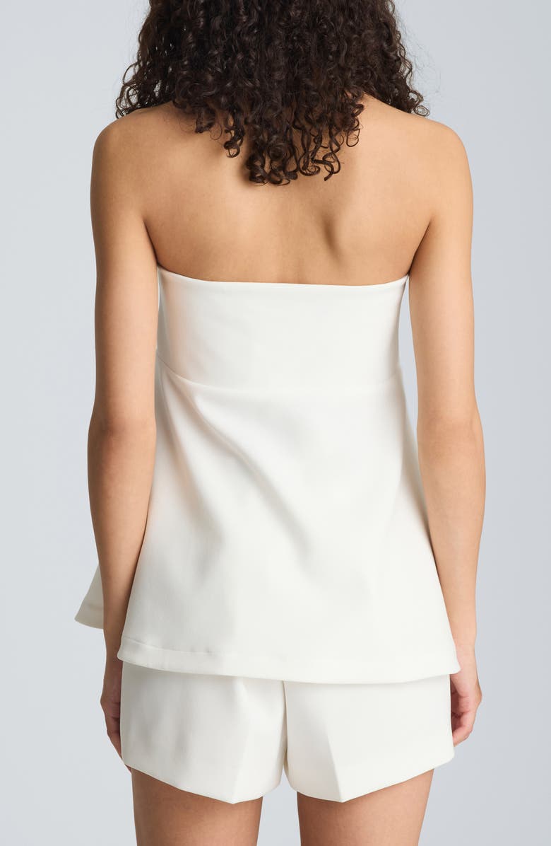 Kenneth Cole Strapless Peplum Top, Alternate, color, 