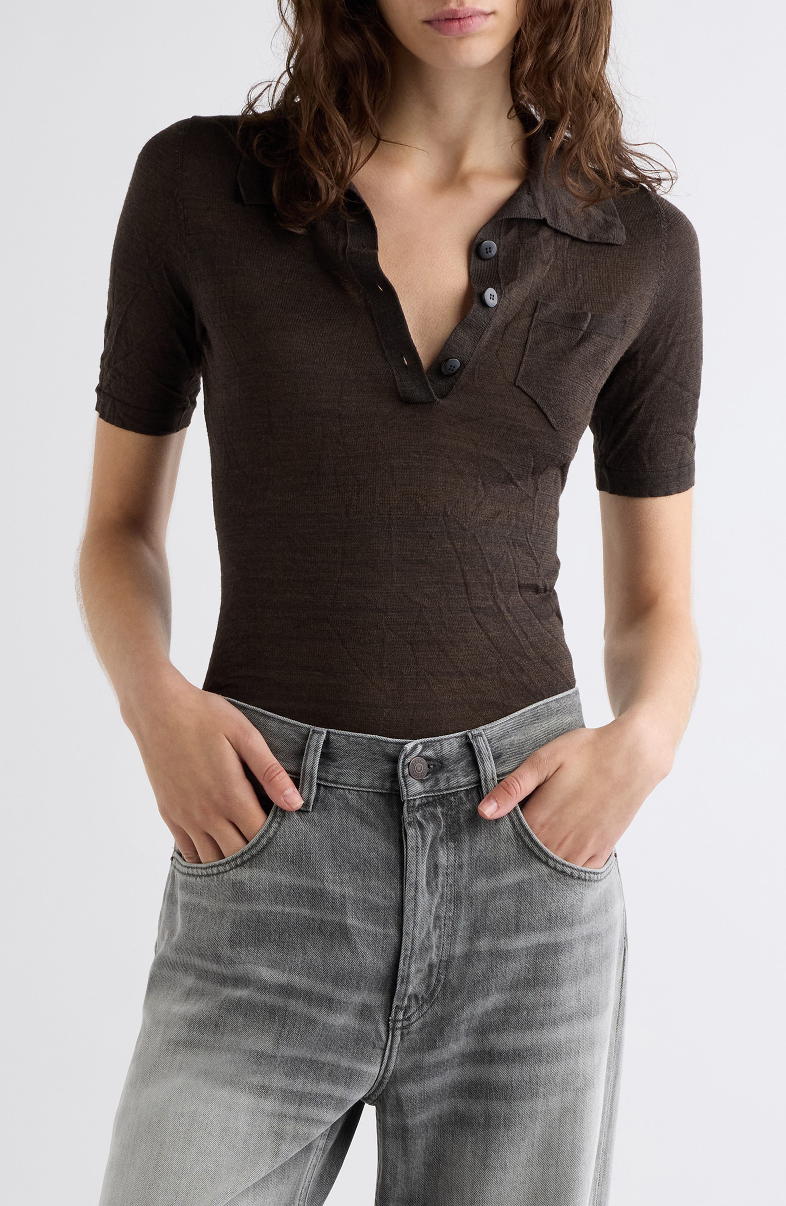 selected DARK BROWN MELANGE