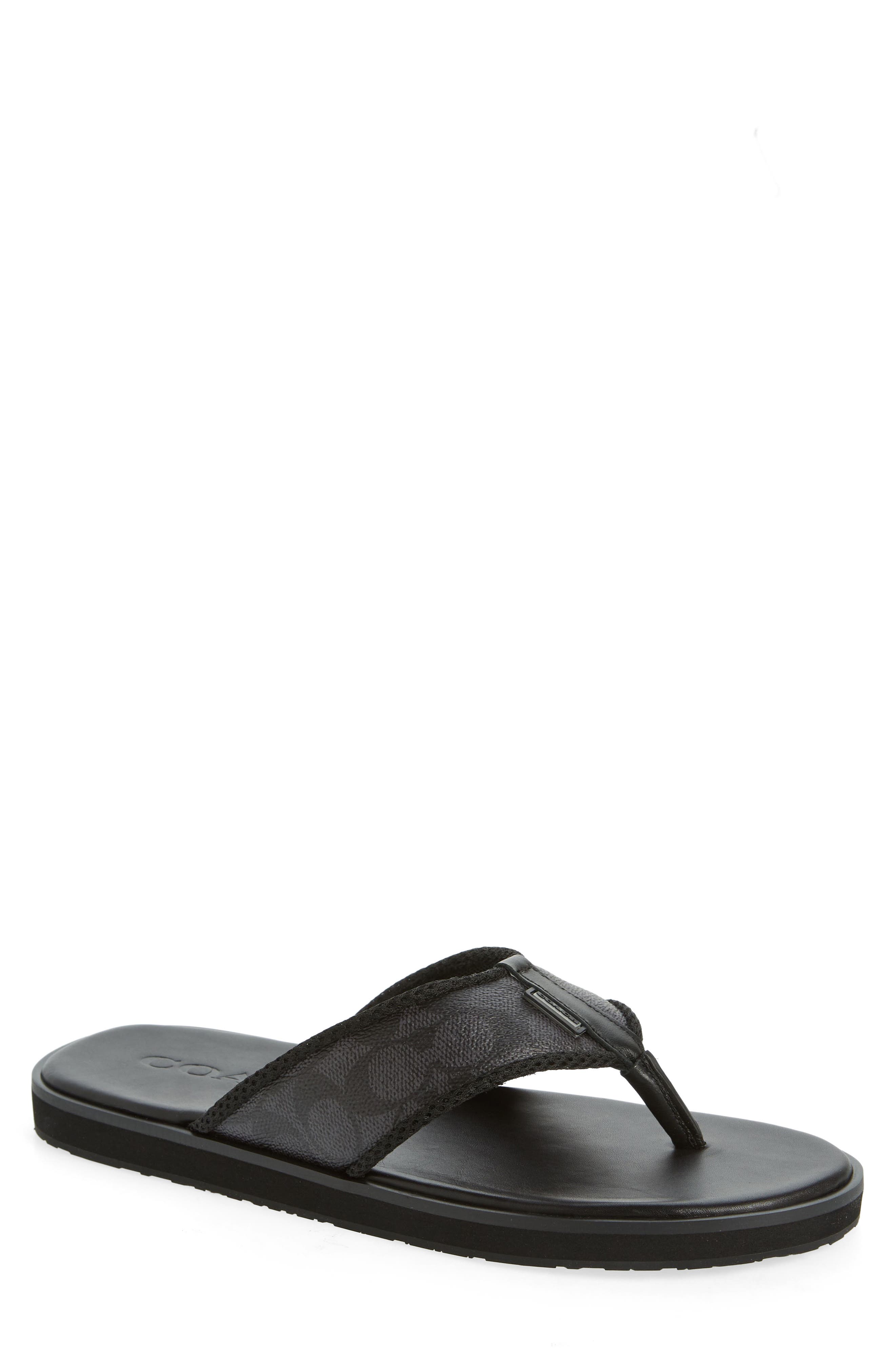 COACH Signature Jacquard Flip Flop, Main, color, 