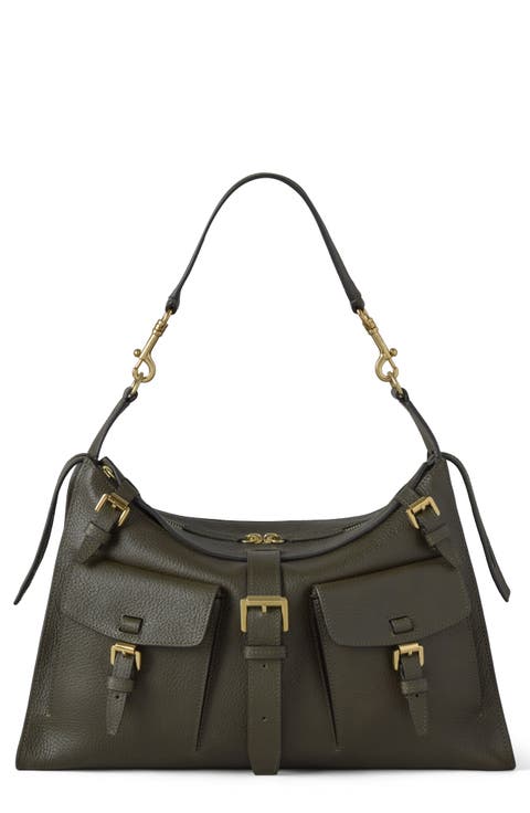 Roxanne Revived Grained Leather Shoulder Bag