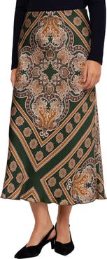 Karen Kane Bias Cut Midi Skirt