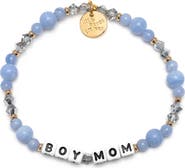 Little Words Project Boy Mom Beaded Stretch Bracelet