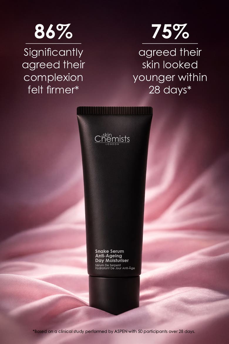 Snake Serum Anti-Aging Day Moisturizer 50ml for Loss of Firmness, Fine Lines & Wrinkles, Alternate, color, White