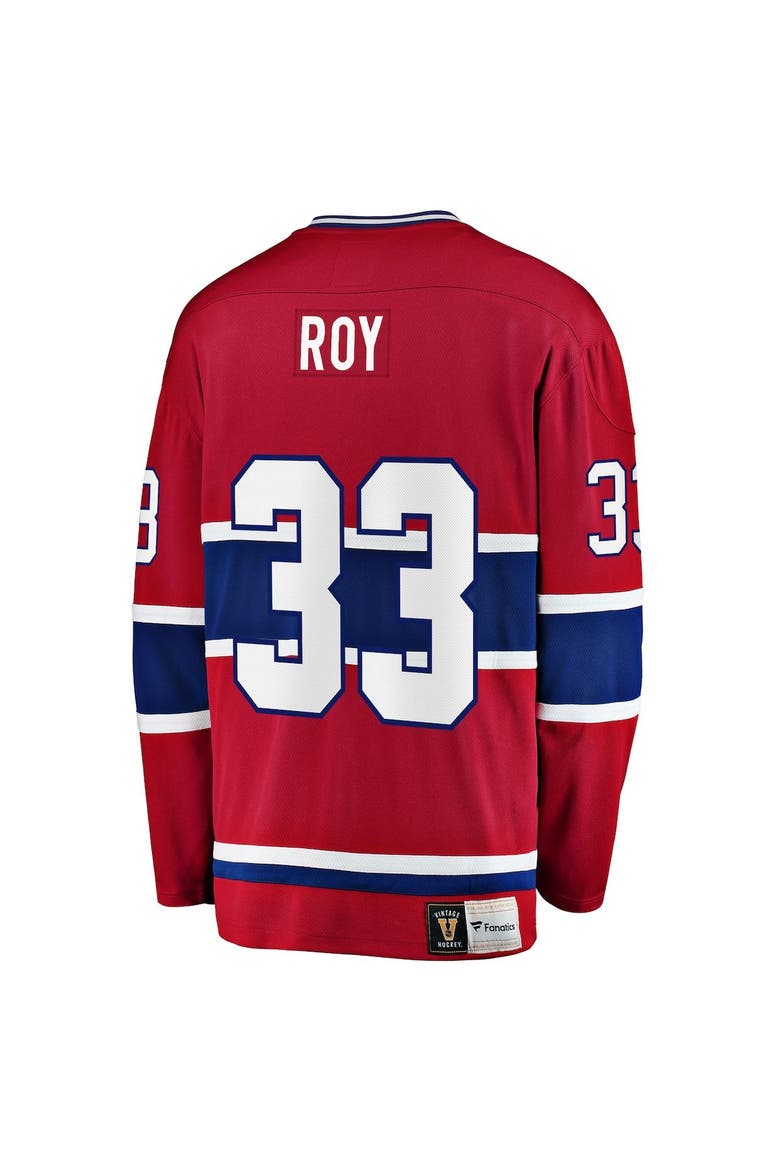 Men's Fanatics Branded Patrick Roy Red Montreal Canadiens Premier Breakaway Retired Player Jersey, Alternate, color, Red