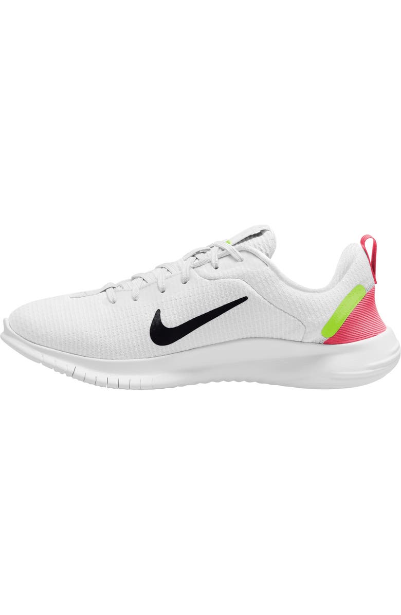Nike Flex Experience Run 12 Road Running Shoe, Alternate, color, White/ Black-Hot Punch-Volt