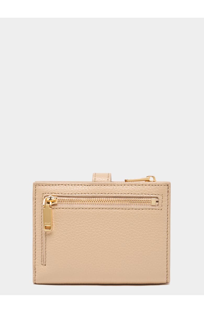 Bally Lock Me Wallet In Grained Leather, Alternate, color, Sabbia 26+Y Gold