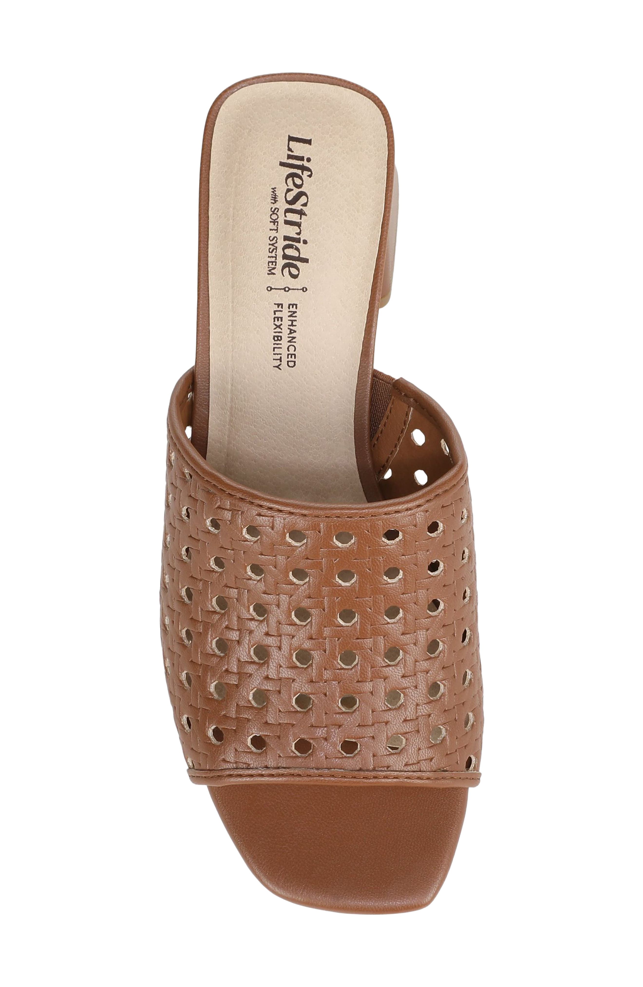 Colette Slide Sandal, Alternate, color, CARAMEL