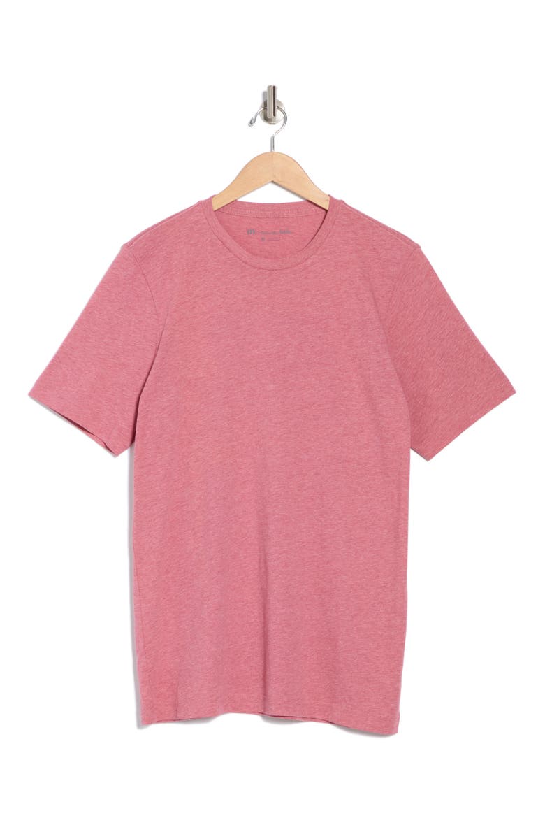 Solid Crewneck T-Shirt, Alternate, color, HEATHER EARTH RED