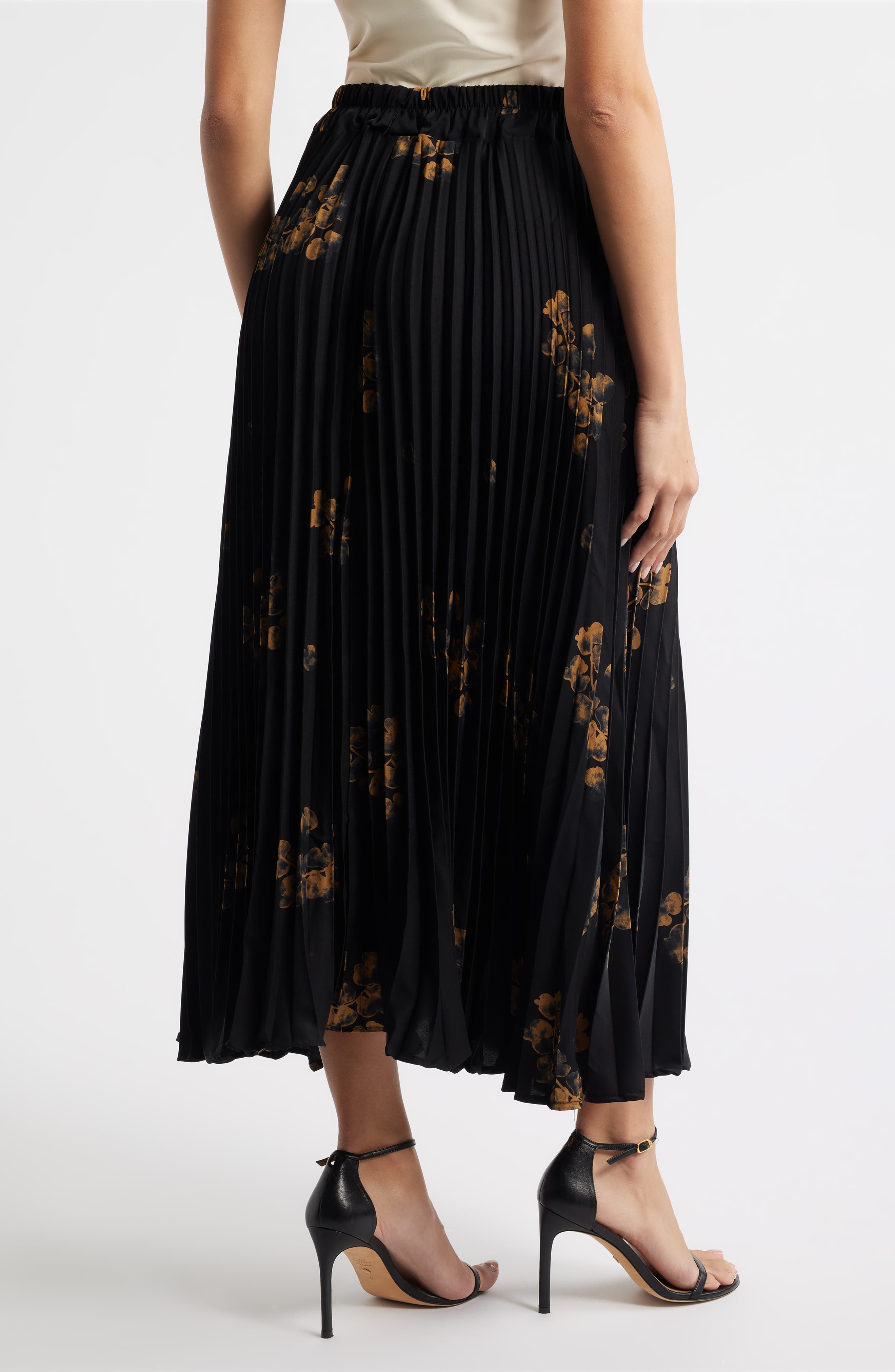 Alessandra Pleated Midi Skirt - image 2