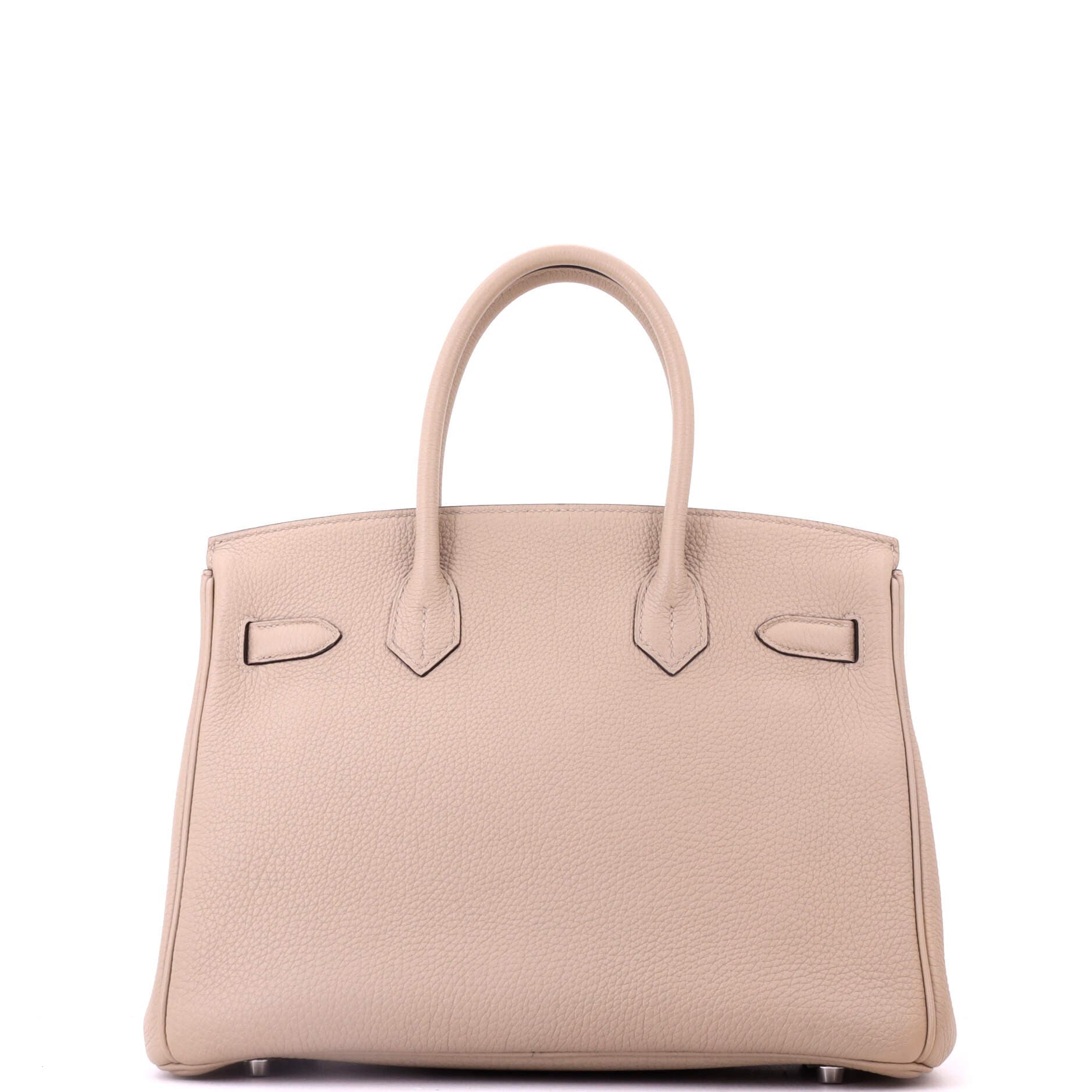 Pre-Owned Hermes Birkin Handbag Grey Togo with Palladium Hardware 30, Alternate, color, Gris Tourterelle