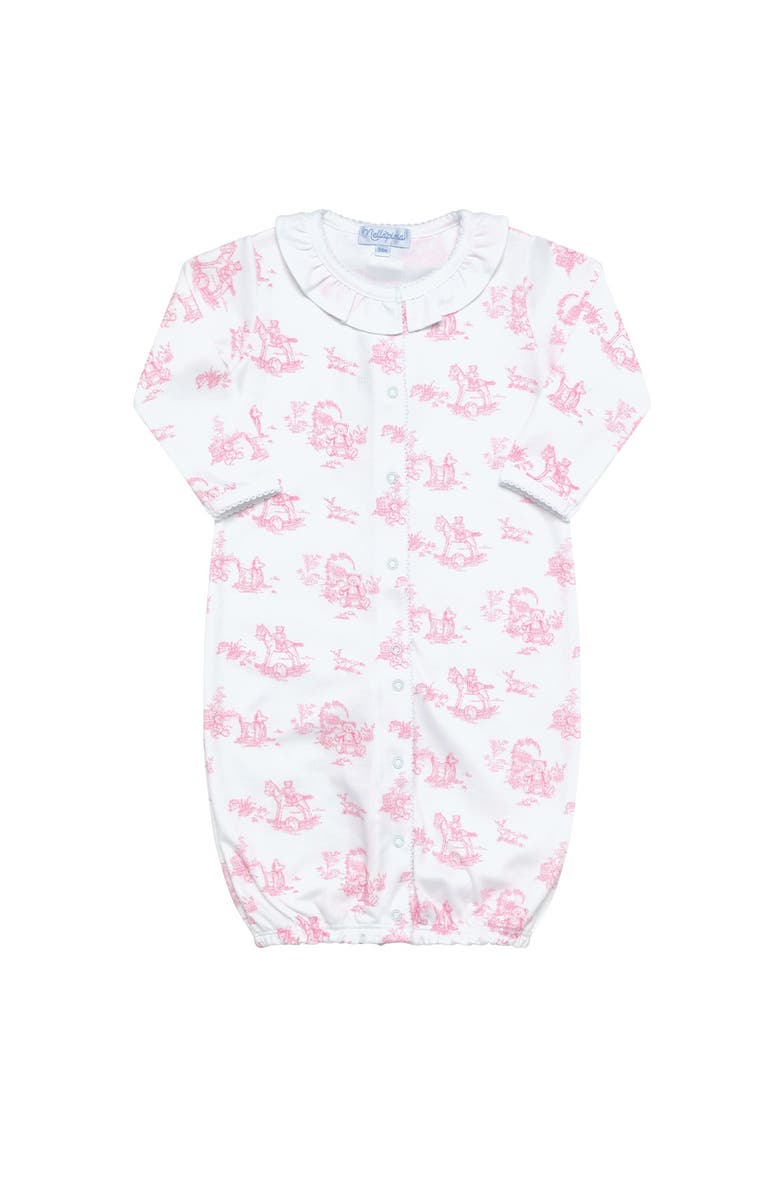 Nellapima Pink Toile Baby Converter Gown - Baby, Main, color, Pink