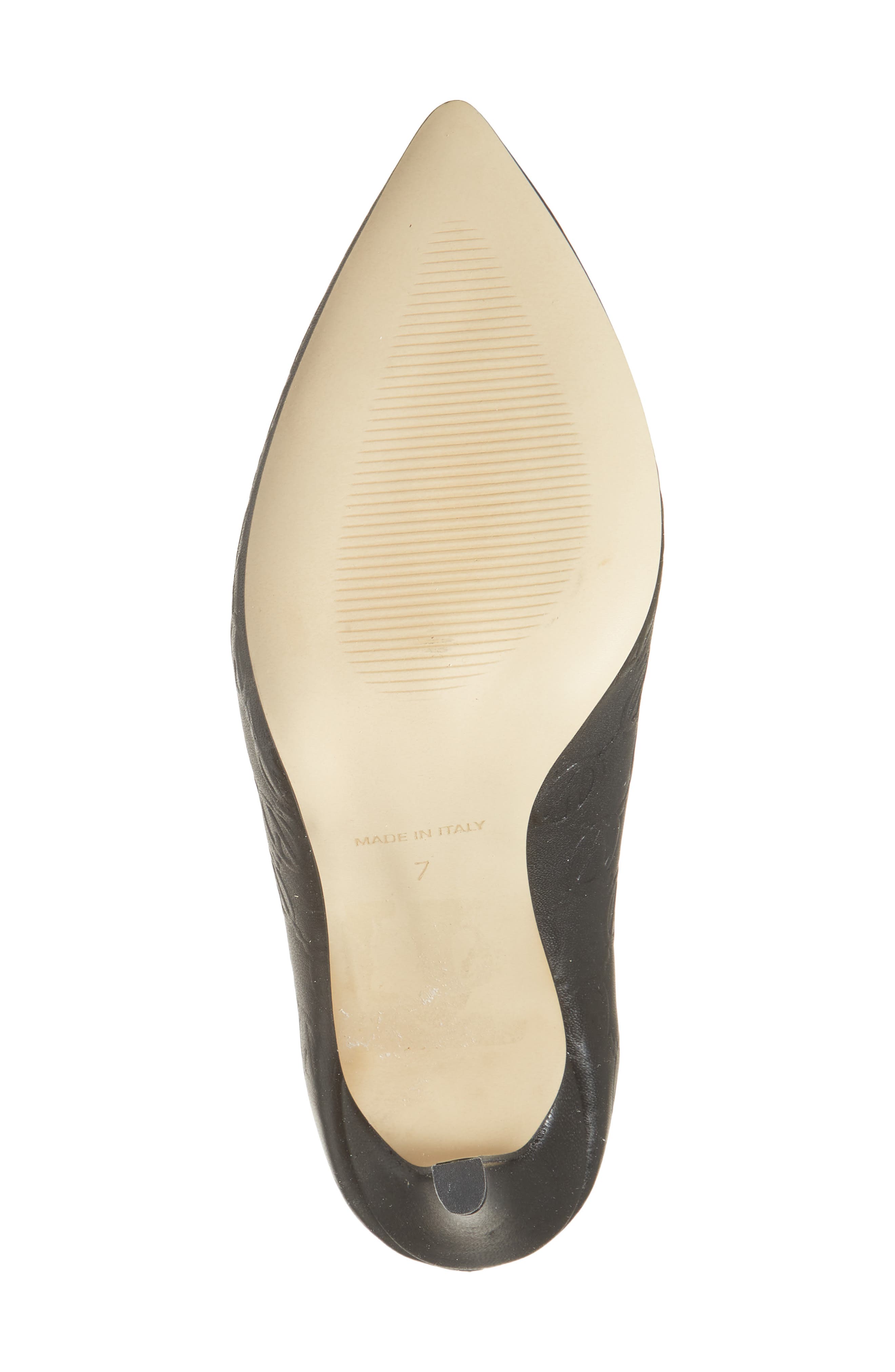 VALENTINO BY MARIO VALENTINO Clara VLOGO Embossed Pump, Alternate, color, Black