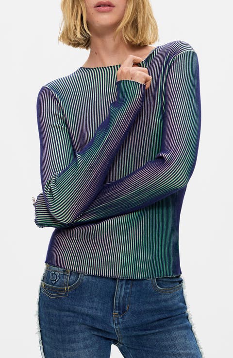 Gradient Rib Sweater
