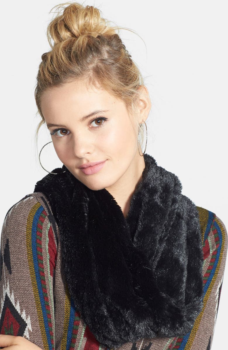 BP. Faux Fur Infinity Scarf, Main, color,