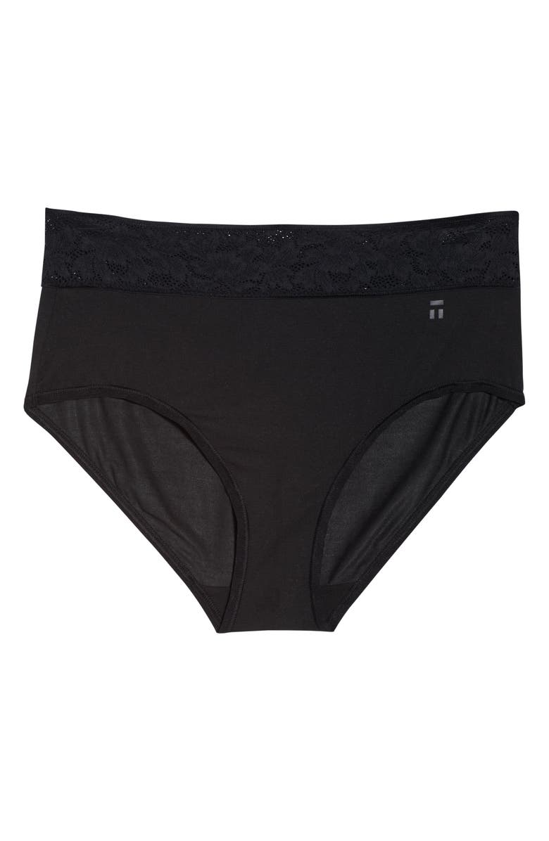 Tommy John Second Skin High Waist Lace Trim Briefs, Alternate, color,