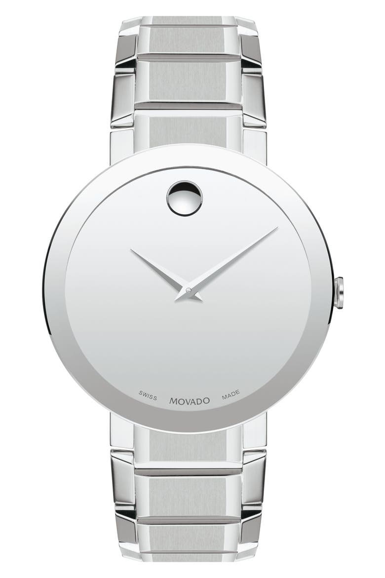 Sapphire Bracelet Watch, 39mm, Main, color, SILVER