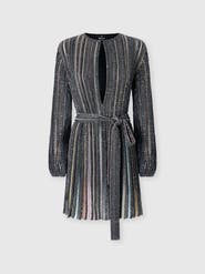 Missoni Short Dress With V-neck And Belt