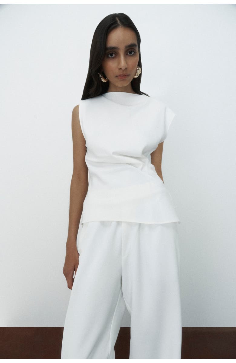 ONE OF OTHERS Simmons Top, Alternate, color, Chalk