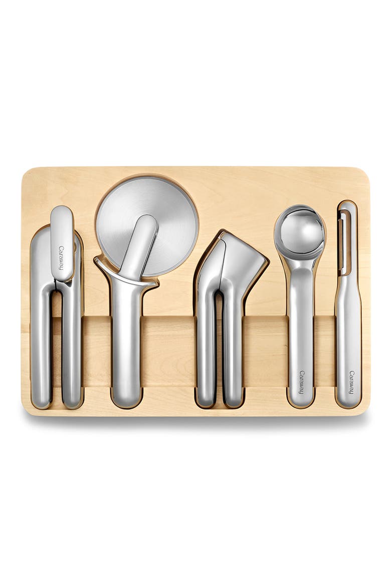 6-Piece Stainless Steel Kitchen Gadget Set, Main, color, SILVER