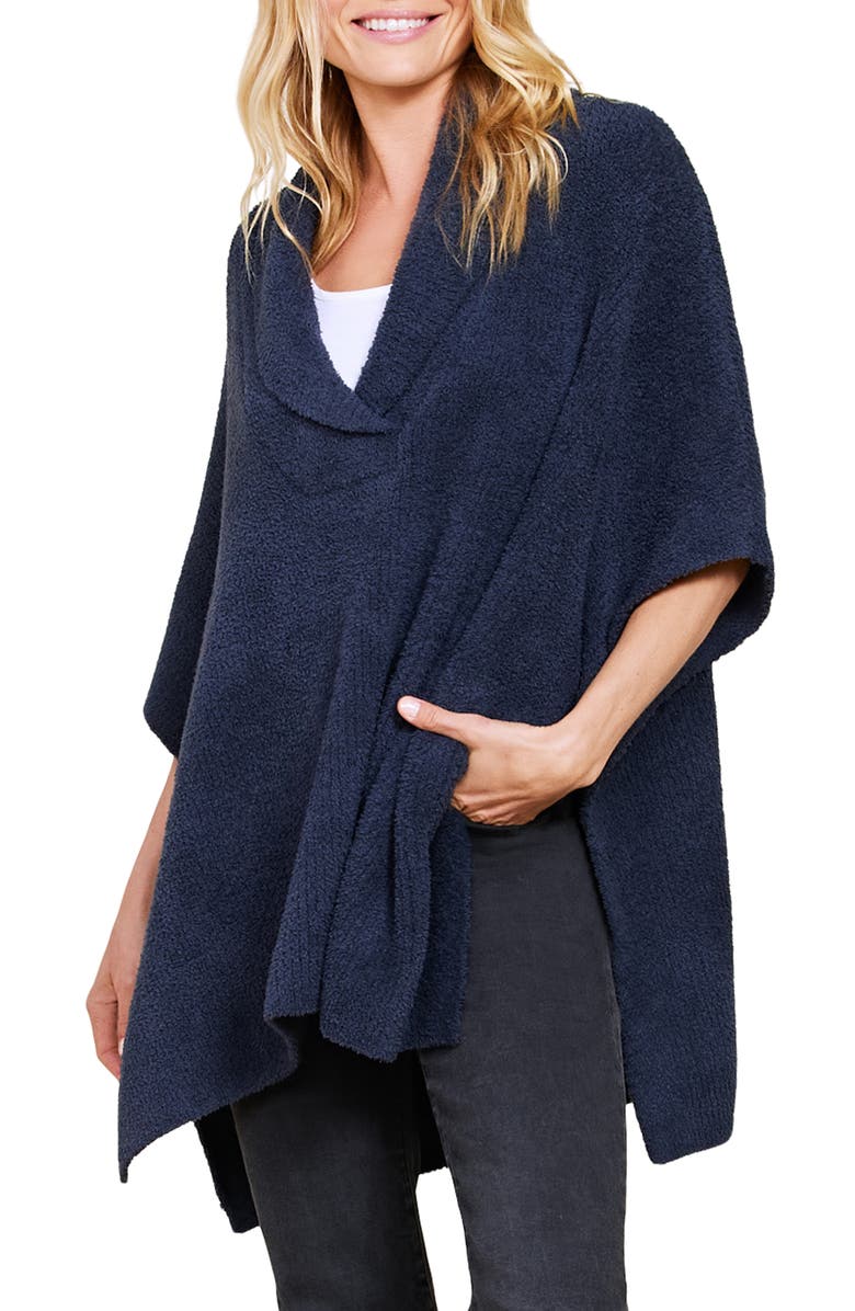 Barefoot Dreams<sup>®</sup> CozyChic<sup>®</sup> Shawl Collar Poncho, Main, color,