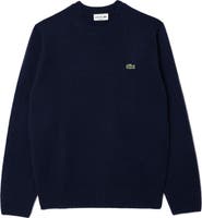 Lacoste Classic Fit Cashmere Crewneck Sweater