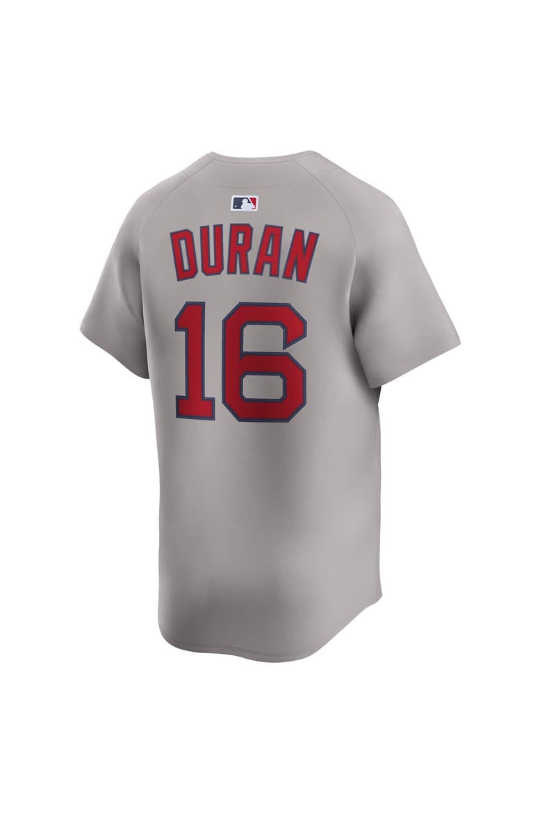 Men's Nike Jarren Duran Gray Boston Red Sox Road Limited Jersey, Alternate, color, Gray