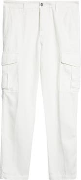 Eleventy Cotton & Linen Cargo Pants