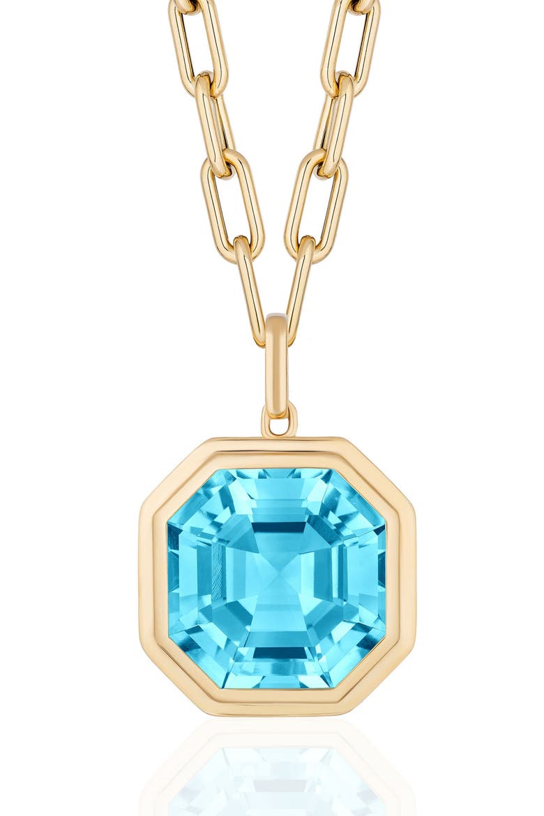Manhattan Pendant Necklace, Alternate, color, PALE BLUE