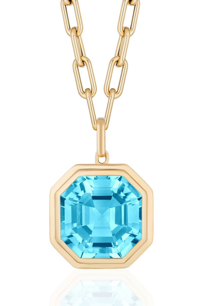 GOSHWARA Manhattan Pendant Necklace, Alternate, color, Pale Blue
